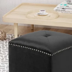 Brantly Glam Velvet Ottoman - Christopher Knight Home -Furniture Haven Sales GUEST d7a6c57f 294a 4848 9efa 69c74478120b