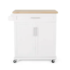 Batavia Contemporary Kitchen Cart With Wheels - Christopher Knight Home -Furniture Haven Sales GUEST d9ad4a3f f513 42c2 8abb 8264309c5dca