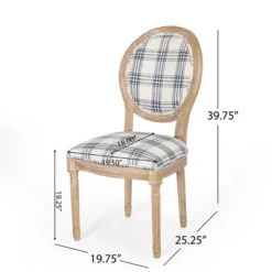 Set Of 2 Phinnaeus French Country Fabric Dining Chairs - Christopher Knight Home -Furniture Haven Sales GUEST da403032 fb7f 412c b77c e4bcdec8d427