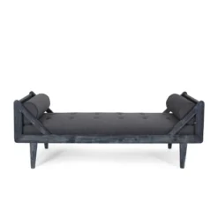Zentner Rustic Tufted Double End Chaise Lounge With Bolster Pillows - Christopher Knight Home -Furniture Haven Sales GUEST dbbe28bf 0cc3 4789 8bfb 0a5f43f88073