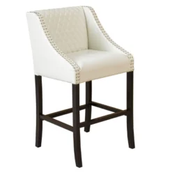 28" Milano Quilted Bonded Leather Barstool - Christopher Knight Home -Furniture Haven Sales GUEST dde150f5 e20a 42f0 9375 dafa8cfcad6c
