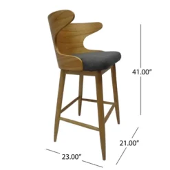 Set Of 2 Kamryn Mid Century Modern Barstool - Christopher Knight Home -Furniture Haven Sales GUEST de2b2fe5 1158 491d 97e8 3fe96a18bdaa