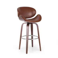 Jakin Mid-Century Modern Upholstered Swivel Barstool - Christopher Knight Home -Furniture Haven Sales GUEST de6cd770 cb5c 49ec a3bf 8c0bbaa2ebb7