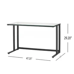Eghan Glass Computer Desk Black - Christopher Knight Home 9 Eghan Glass Computer Desk Black - Christopher Knight Home -Furniture Haven Sales GUEST e41dde95 a078 4a59 b55b 7b4f45b35582