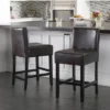 Set Of 2 25.5" Lopez Leather Counter Height Barstools - Christopher Knight Home -Furniture Haven Sales GUEST e6976903 302c 4047 8c49 69f06be27aed