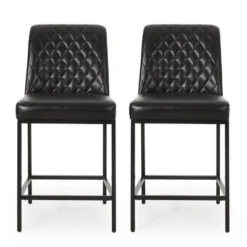 2pc Osgood Contemporary Diamond Stitch Counter Height Barstools - Christopher Knight Home -Furniture Haven Sales GUEST eb4d3c22 9c04 4f5e 9c5e a0cd75874cf8