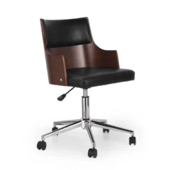 Rhine Mid-Century Modern Upholstered Swivel Office Chair - Christopher Knight Home -Furniture Haven Sales GUEST ee27ae5a d641 4616 85d9 0b4cc98a2d4f