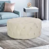 Orla Modern Glam Round Ottoman - Christopher Knight Home -Furniture Haven Sales GUEST f753a304 9153 4d47 8cf4 4282bcff5376