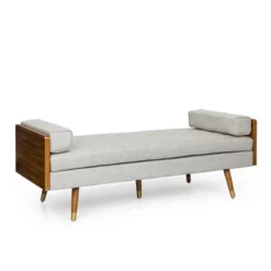 Keairns Mid Century Modern Tufted Double End Chaise Lounge With Bolster Pillows - Christopher Knight Home -Furniture Haven Sales GUEST ff6ee3f2 c4a4 471a a7df 74bc2d68c9d6