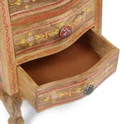 Ailey Handcrafted Boho Mango Wood 3 Drawer Nightstand Natural - Christopher Knight Home -Furniture Haven Sales GUEST 007c4793 83ee 494e b631 fa0f2186af6c