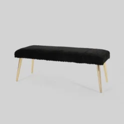 Capernaum Faux Fur Bench - Christopher Knight Home -Furniture Haven Sales GUEST 0115689f c27a 4cbe 91fd 3a3e9a50c7e7