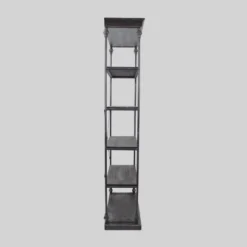 84.75" Abramo Industrial 5 Shelf Bookcase Gray - Christopher Knight Home -Furniture Haven Sales GUEST 03e07b15 7b34 491b 9af7 04c702680d11