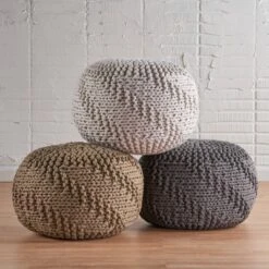 Hazel Pouf Ottoman - Christopher Knight Home -Furniture Haven Sales GUEST 10915c8e 5572 41d0 8b75 1cd1f22fa2cd