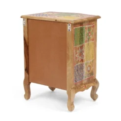 Ailey Handcrafted Boho Mango Wood 3 Drawer Nightstand Natural - Christopher Knight Home -Furniture Haven Sales GUEST 110cf7e6 7613 401d 89e3 e97fb2933bed