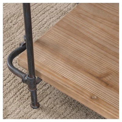 Yorktown 40.5" 3-Shelf Industrial Bookcase Brown - Christopher Knight Home 4 Yorktown 40.5" 3-Shelf Industrial Bookcase Brown - Christopher Knight Home - Image 2