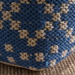 Blessberg Boho Moroccan Inspired Pouf Blue - Christopher Knight Home -Furniture Haven Sales GUEST 19a2005e 99b7 4193 a509 d11f6841b153