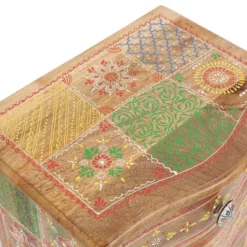 Ailey Handcrafted Boho Mango Wood 3 Drawer Nightstand Natural - Christopher Knight Home -Furniture Haven Sales GUEST 1b24fd0e 3e0c 4fca bc0a f42a5ee19376