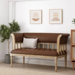 Loyning Traditional Upholstered Tufted Loveseat - Christopher Knight Home