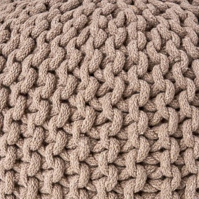 Moro Handcrafted Modern Cotton Pouf - Christopher Knight Home 8 Moro Handcrafted Modern Cotton Pouf - Christopher Knight Home - Image 6
