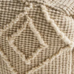 Merton Boho Pouf Ivory - Christopher Knight Home -Furniture Haven Sales GUEST 22e78210 bcdc 499f 8e51 2168d1086b52