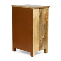 Sandia Handcrafted Boho 4 Drawer Mango Wood Nightstand Natural/White - Christopher Knight Home -Furniture Haven Sales GUEST 23b141dd 7f17 45e8 ba72 1c49eb0b5e71
