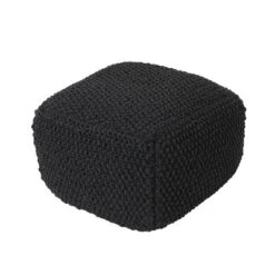 Hollis Knitted Cotton Square Pouf - Christopher Knight Home -Furniture Haven Sales GUEST 271e3a25 76a5 4911 bf4e 55d3af88ccfa