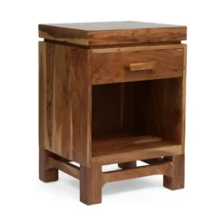 Wadley Boho Handcrafted Acacia Wood Nightstand Natural - Christopher Knight Home -Furniture Haven Sales GUEST 28b56f82 cbcb 44b1 b7e4 66ae5c17cd0a