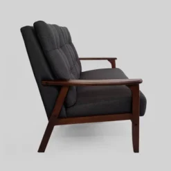 Duluth Mid Century Tufted Loveseat Black - Christopher Knight Home -Furniture Haven Sales GUEST 29351020 f13d 43f2 b8a5 484488b155d3