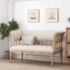 Loyning Traditional Fabric Tufted Loveseat - Christopher Knight Home