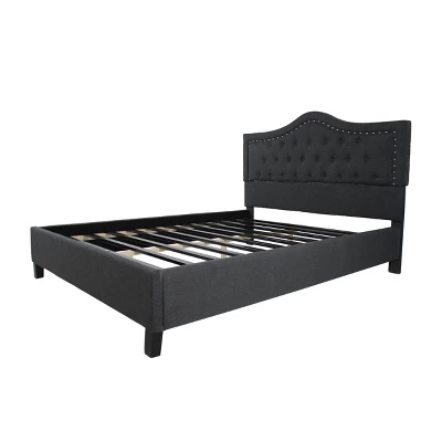 Queen Dante Upholstered Traditional Bed Frame - Christopher Knight Home 7 Queen Dante Upholstered Traditional Bed Frame - Christopher Knight Home - Image 5
