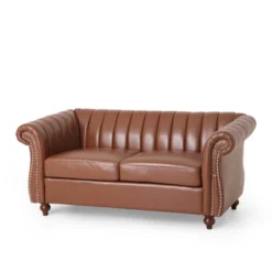 Glenmont Contemporary Channel Stitch Loveseat With Nailhead Trim - Christopher Knight Home 18 Glenmont Contemporary Channel Stitch Loveseat With Nailhead Trim - Christopher Knight Home -Furniture Haven Sales GUEST 2e075eaa dd43 4bf6 b47f 209d08d9900c