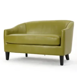 Justine Faux Leather Loveseat - Christopher Knight Home -Furniture Haven Sales GUEST 31512e89 0d7f 491e b32e aa94571ed9a7