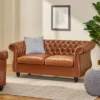 Silverdale Traditional Chesterfield Loveseat Cognac Brown/Dark Brown - Christopher Knight Home 1 Silverdale Traditional Chesterfield Loveseat Cognac Brown/Dark Brown - Christopher Knight Home -Furniture Haven Sales GUEST 320cb061 0f09 422a a6d4 12a3f321c176