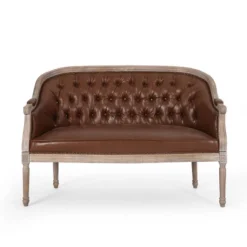 Faye Traditional Tufted Upholstered Loveseat - Christopher Knight Home -Furniture Haven Sales GUEST 357763f5 c319 4159 b834 0bf293e811bf
