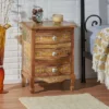 Ailey Handcrafted Boho Mango Wood 3 Drawer Nightstand Natural - Christopher Knight Home 1 Ailey Handcrafted Boho Mango Wood 3 Drawer Nightstand Natural - Christopher Knight Home -Furniture Haven Sales GUEST 422ac8f6 7c61 4130 8edd 30651546f2d5