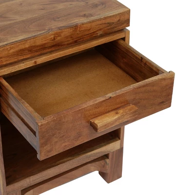 Set Of 2 Wadley Boho Handcrafted Acacia Wood Nightstands Natural - Christopher Knight Home 10 Set Of 2 Wadley Boho Handcrafted Acacia Wood Nightstands Natural - Christopher Knight Home - Image 8