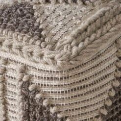 Tamsin Boho Handcrafted Cube Pouf Gray/Ivory - Christopher Knight Home -Furniture Haven Sales GUEST 457cefaf 0c44 41c4 929a 67e0a29d2005