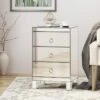 Bandara Modern 3 Drawer Cabinet Silver - Christopher Knight Home -Furniture Haven Sales GUEST 45fb4a45 0bc9 42c0 93c5 892bdc393797