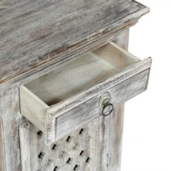 Tijeras Handcrafted Boho Mango Wood Nightstand Distressed White - Christopher Knight Home -Furniture Haven Sales GUEST 503c1764 17b6 4653 aa65 b168185633da