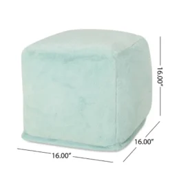 Cube Silkie Modern Glam Faux Fur Pouf - Christopher Knight Home -Furniture Haven Sales GUEST 53884d3c 4904 432f bd4a 3bf16db24f75