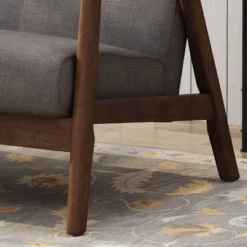 Hetel Mid-Century Modern Settee Dark Gray - Christopher Knight Home -Furniture Haven Sales GUEST 5b752ae8 188a 4af7 93eb a143c8af611d