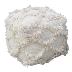 Jucar Handcrafted Boho Fabric Cube Pouf - Christopher Knight Home -Furniture Haven Sales GUEST 60c81b6a 62b9 4d0f bf13 c8723bf1f1db
