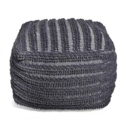 Square Brady Boho Handcrafted Large Fabric Pouf - Christopher Knight Home -Furniture Haven Sales GUEST 6b09b4ad 93fb 451a ad4b b07e163ae226