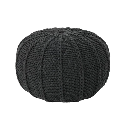 Corisande Knitted Cotton Pouf - Christopher Knight Home 8 Corisande Knitted Cotton Pouf - Christopher Knight Home - Image 6