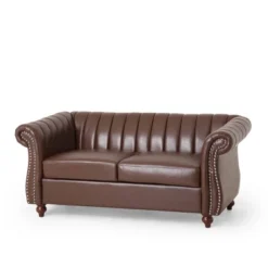 Glenmont Contemporary Channel Stitch Loveseat With Nailhead Trim - Christopher Knight Home 19 Glenmont Contemporary Channel Stitch Loveseat With Nailhead Trim - Christopher Knight Home -Furniture Haven Sales GUEST 6e31a0a8 841b 421b 82e3 4baf204411e0