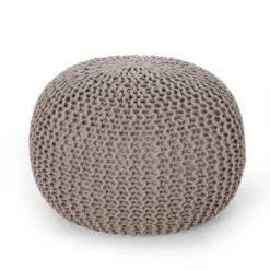 Nahunta Modern Knitted Cotton Round Pouf - Christopher Knight Home 23 Nahunta Modern Knitted Cotton Round Pouf - Christopher Knight Home -Furniture Haven Sales GUEST 72369791 adf7 48a1 8478 100fb288acd9