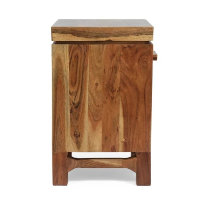 Set Of 2 Wadley Boho Handcrafted Acacia Wood Nightstands Natural - Christopher Knight Home 7 Set Of 2 Wadley Boho Handcrafted Acacia Wood Nightstands Natural - Christopher Knight Home - Image 5