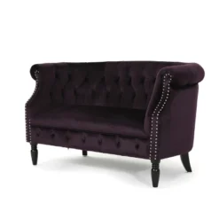 Milani Scroll Arm Loveseat - Christopher Knight Home -Furniture Haven Sales GUEST 786dc452 8cb5 4ec7 a5b8 1cf12f9c6bf7