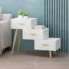 Payson Mid-Century Modern 3 Drawer Tiered Cabinet Matte White - Christopher Knight Home -Furniture Haven Sales GUEST 79511834 e463 4006 a518 53aec9c33451