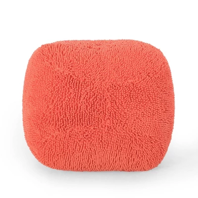 Moloney Modern Microfiber Chenille Round Pouf - Christopher Knight Home 12 Moloney Modern Microfiber Chenille Round Pouf - Christopher Knight Home - Image 10